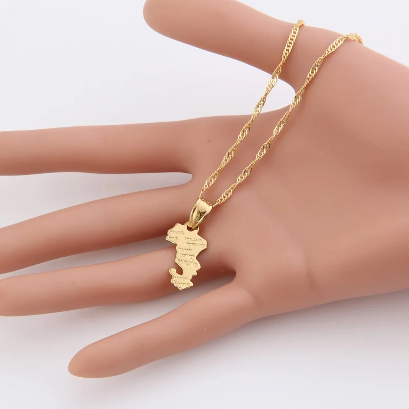 Ожерелье Shamty с подвесками в виде карты маотота территориальная коллекция чистое