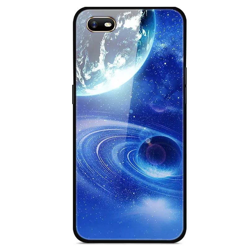 Для OPPO A1K чехол из закаленного стекла жесткий чехол для телефона для OPPO A1K чехол s Мягкий бампер для OPPOA1K A 1K CPH1923 чехол Роскошный - Цвет: 31