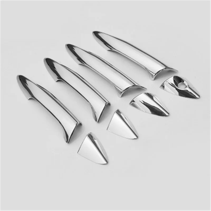 ABS Chrome дверные ручки чаши Дверная ручка защитное покрытие Крышка Накладка для HYUNDAI ELANTRA 2011 2012 2013 - Цвет: 2