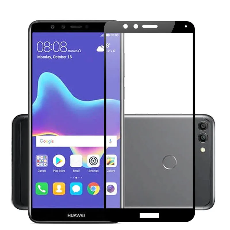 Y9 Y5 закаленное стекло для Huawei 2018/Y5 2018 Высокое качество полное покрытие защита