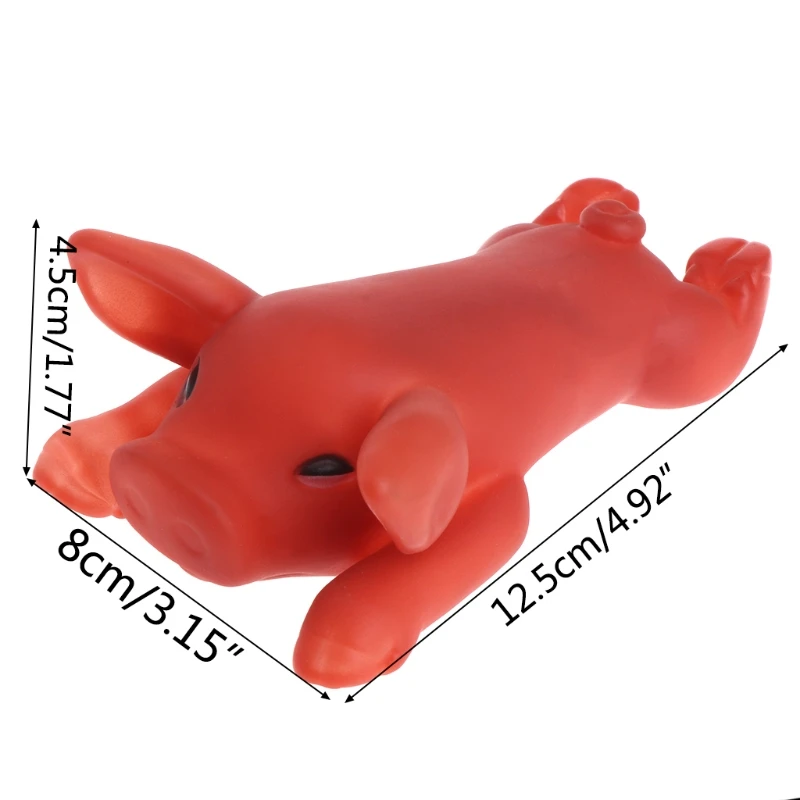OOTDTY Pet резиновая игрушка для собаки Жевательная свинья жевательная Кричащие