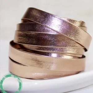 Браслет из искусственной кожи, 5 м, 58101520 мм, розовое золотосеребро, круглый шнур для ювелирных изделий, нить, сделай сам, изготовление браслета ожерелья