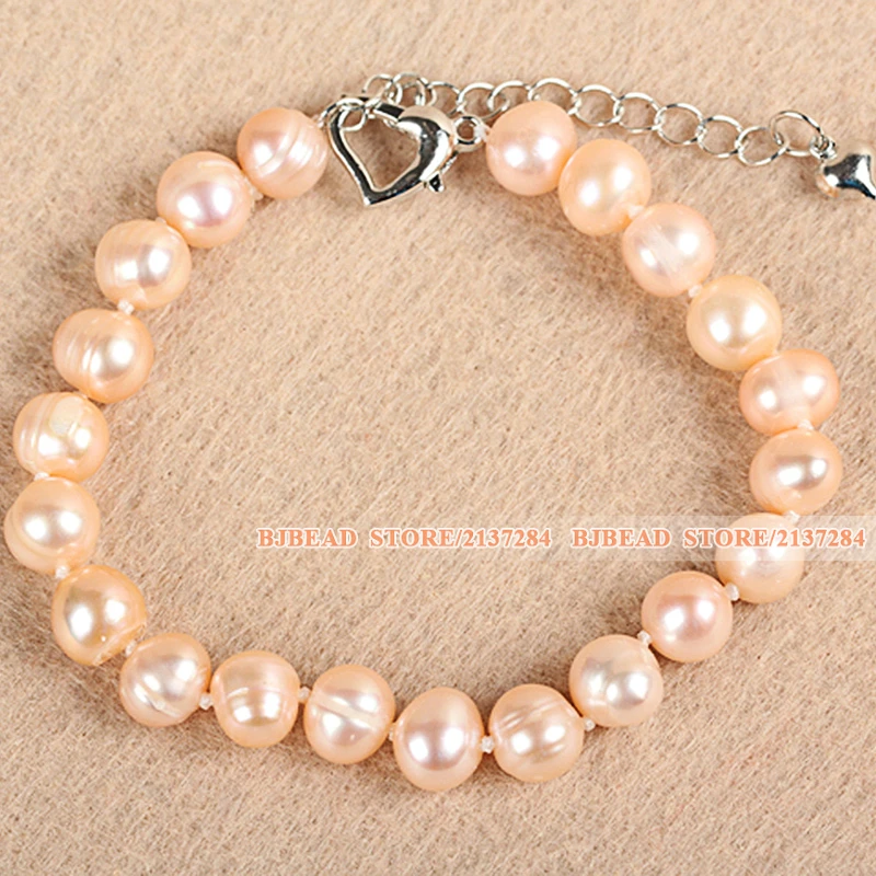 Good Design Best Mother Gift 8-9mm Natural Pink Freshwater Pearl Jewelry Set (Necklace Bracelet &amp Earrings) | Украшения и