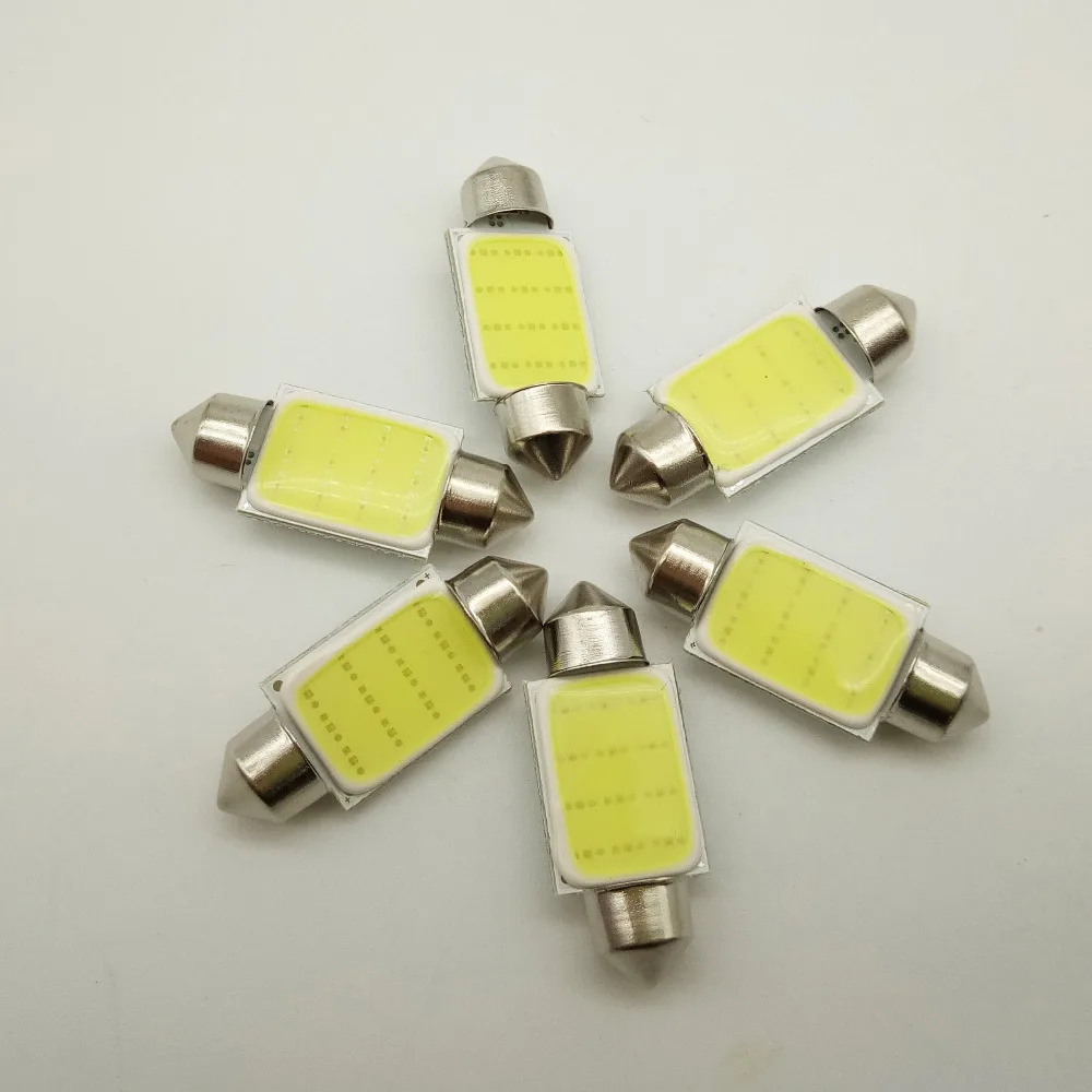 10 шт. FT 12 чипов COB C5W 24V 12V 31/36/39/41mm ft cob Белый Автомобильный фестонный купол
