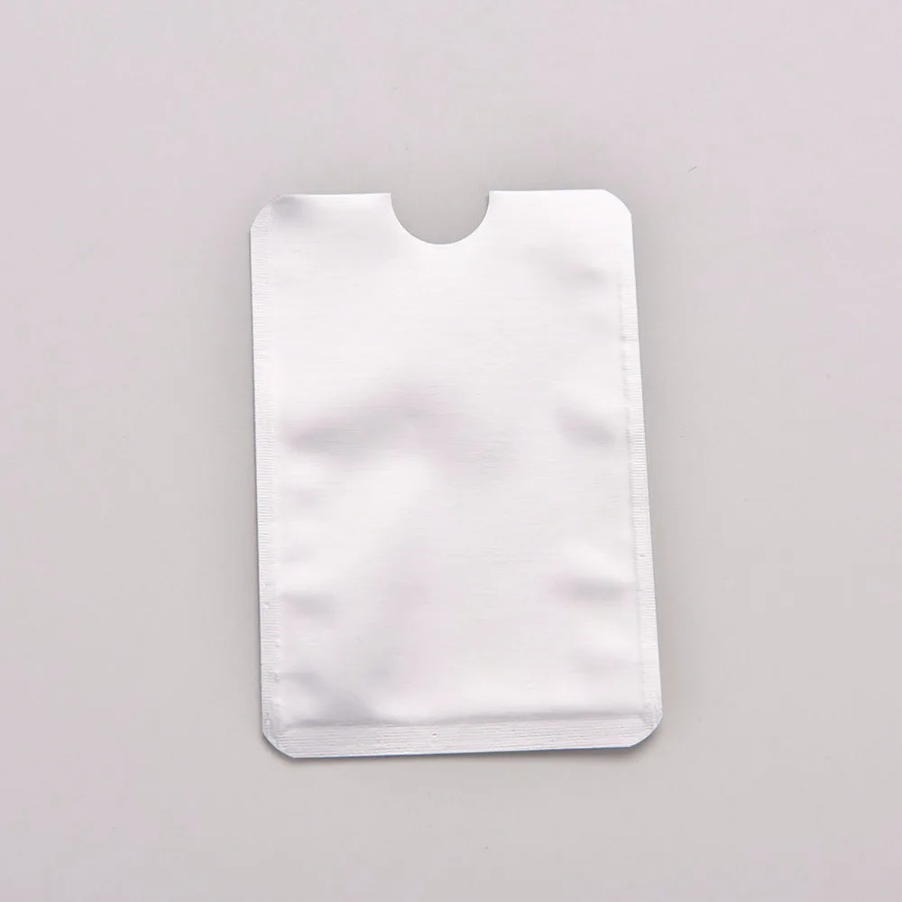 10 шт. алюминиевая фольга противокражный держатель для кредитных карт чехол ID - Фото №1