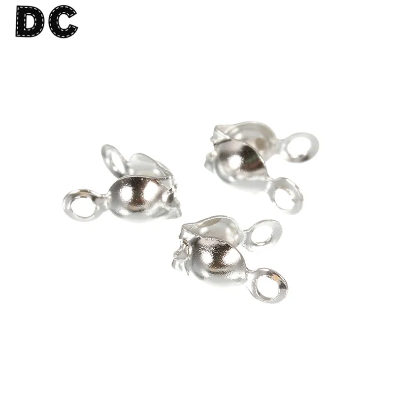 DC 200 шт./лот античный бронзовый серебристый родиевый золотой цвет цепь из шариков