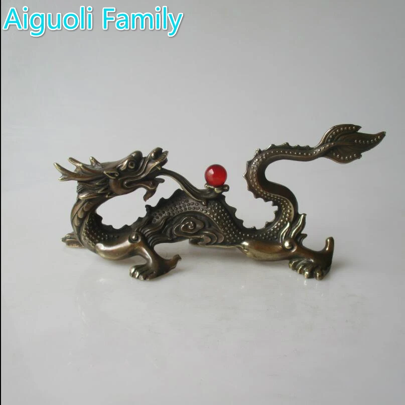 Украшения для дома + домашнее украшение китайский старый медный резной дракон с