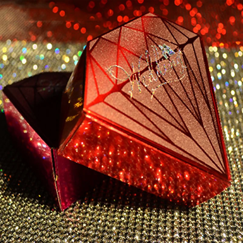 

Free shipping 50pcs sparkl diamond type bears mirror Engagement Wedding Birthday baby shower Guest Event party Candy Favor Box