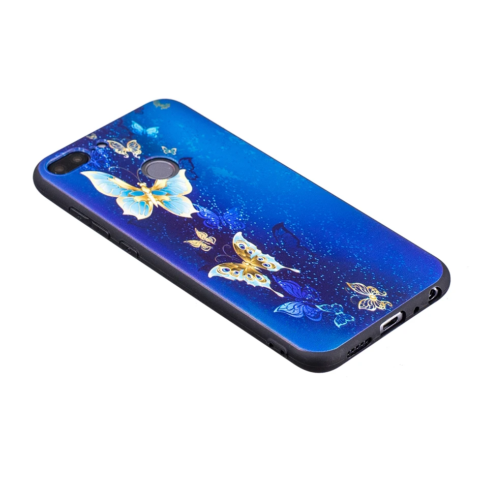Ccdz тиснением силиконовый чехол для Huawei Honor 9 lite матовый рисунок панды Мягкие TPU