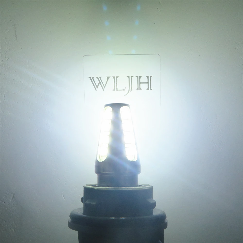 WLJH 2x1156 светодиодный BA15S P21W 1159 7506 Автомобильный светильник для грузовика прицепа