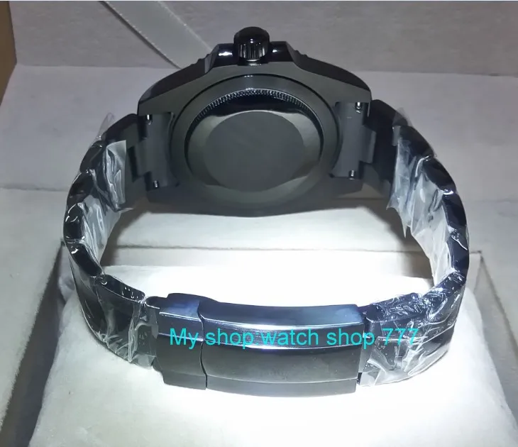 Sapphire crystal мужские часы 158A с автоматическим вращением вращающимся керамическим