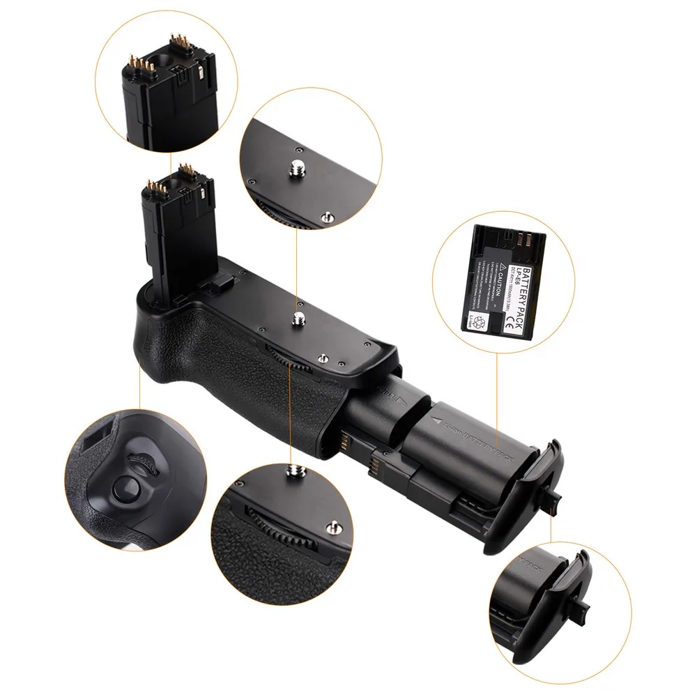 Вертикальный держатель аккумуляторной батареи capsaver 2 шт. для цифровых зеркальных