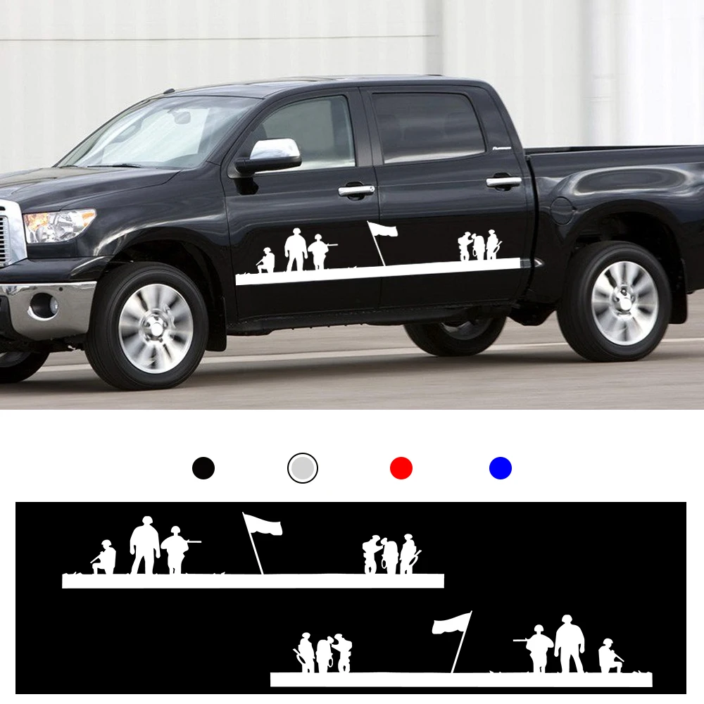 Для Mitsubishi Fiat Fullback Nissan Toyota Side Sport sticker пикап Грузовик Авто боковые дверные наклейки