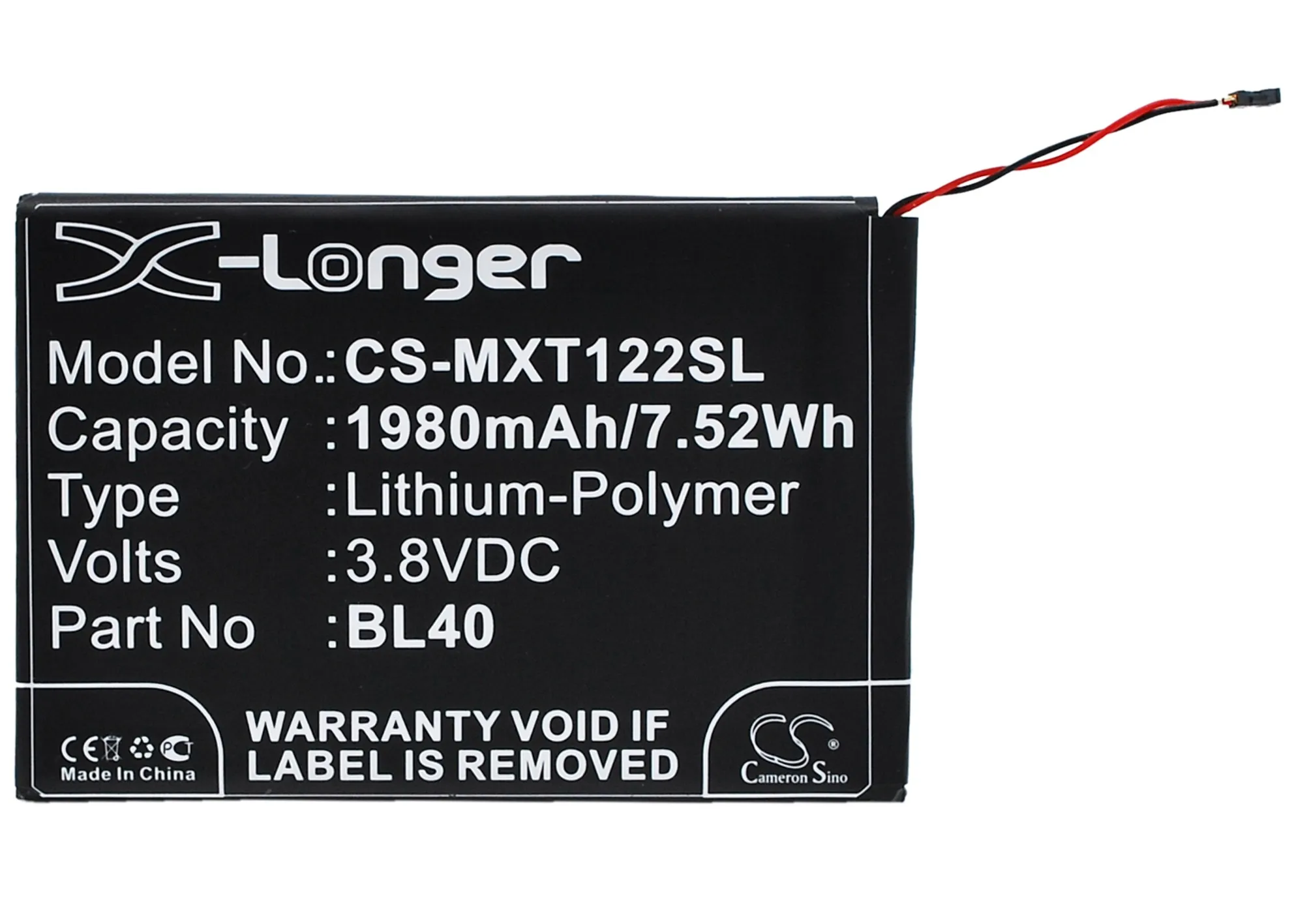 Аккумулятор Cameron Sino BL40 1980 мАч для Motorola Moto E Dual TV Global XT1021 XT1022 XT1025|cameron sino|battery forcameron sino