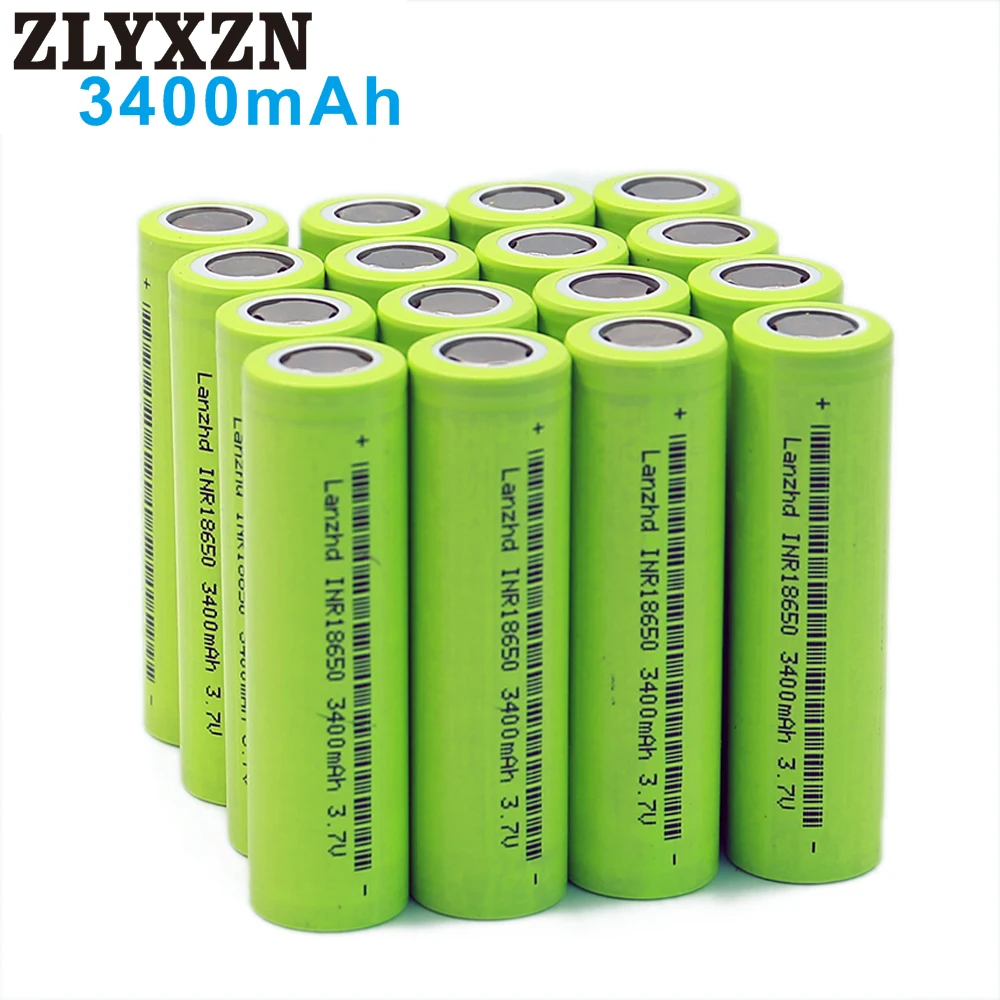 6 40 шт Новый 18650 3 7 v литий ионный аккумулятор 3400 mah 30A INR18650 для