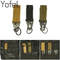 1pc outdoor hiking carabiner high strength nylon key hook molle webbing buckle hanging system belt hanging buckle accessories