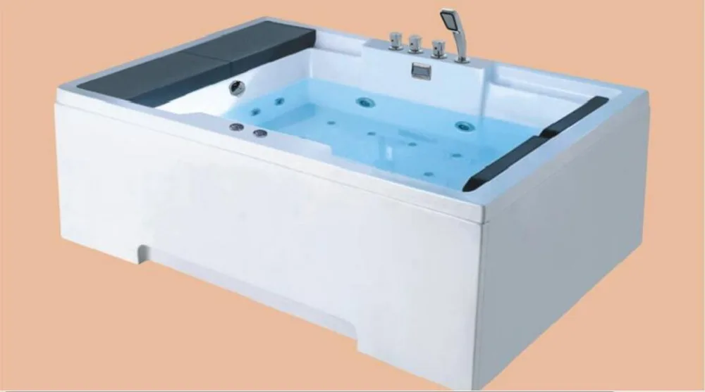 Акриловая гидромассажная ванна для серфинга 1850 мм с красочным светодиодным