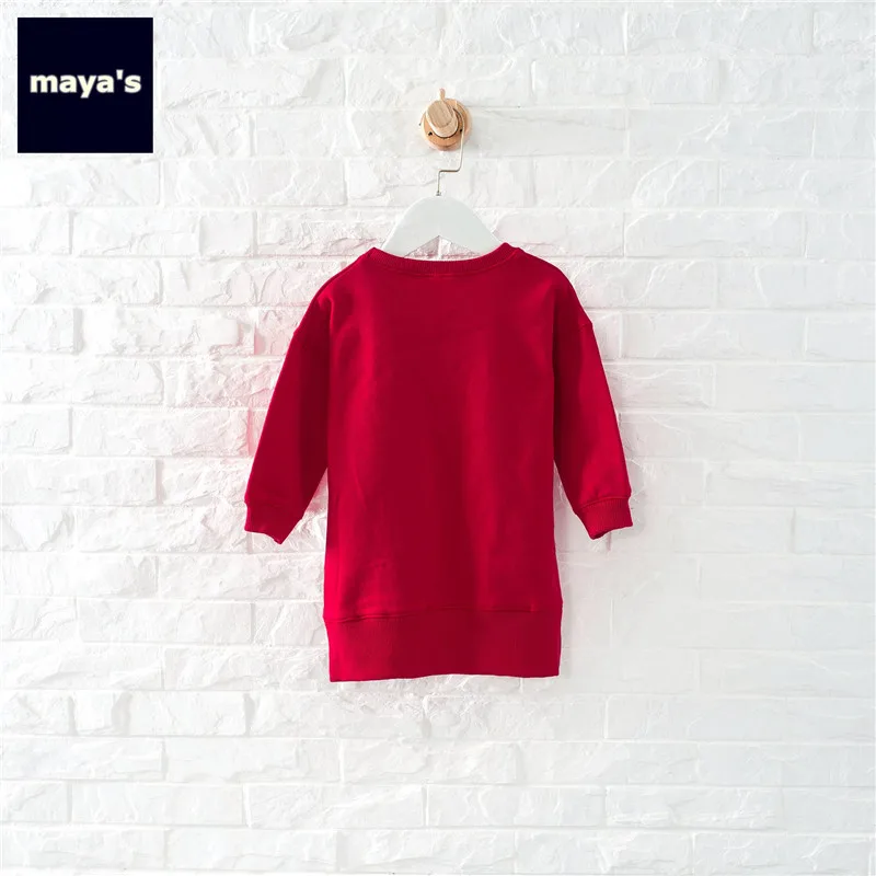 Mayas/модные детские рубашки с аппликацией и блестками сезон осень теплые