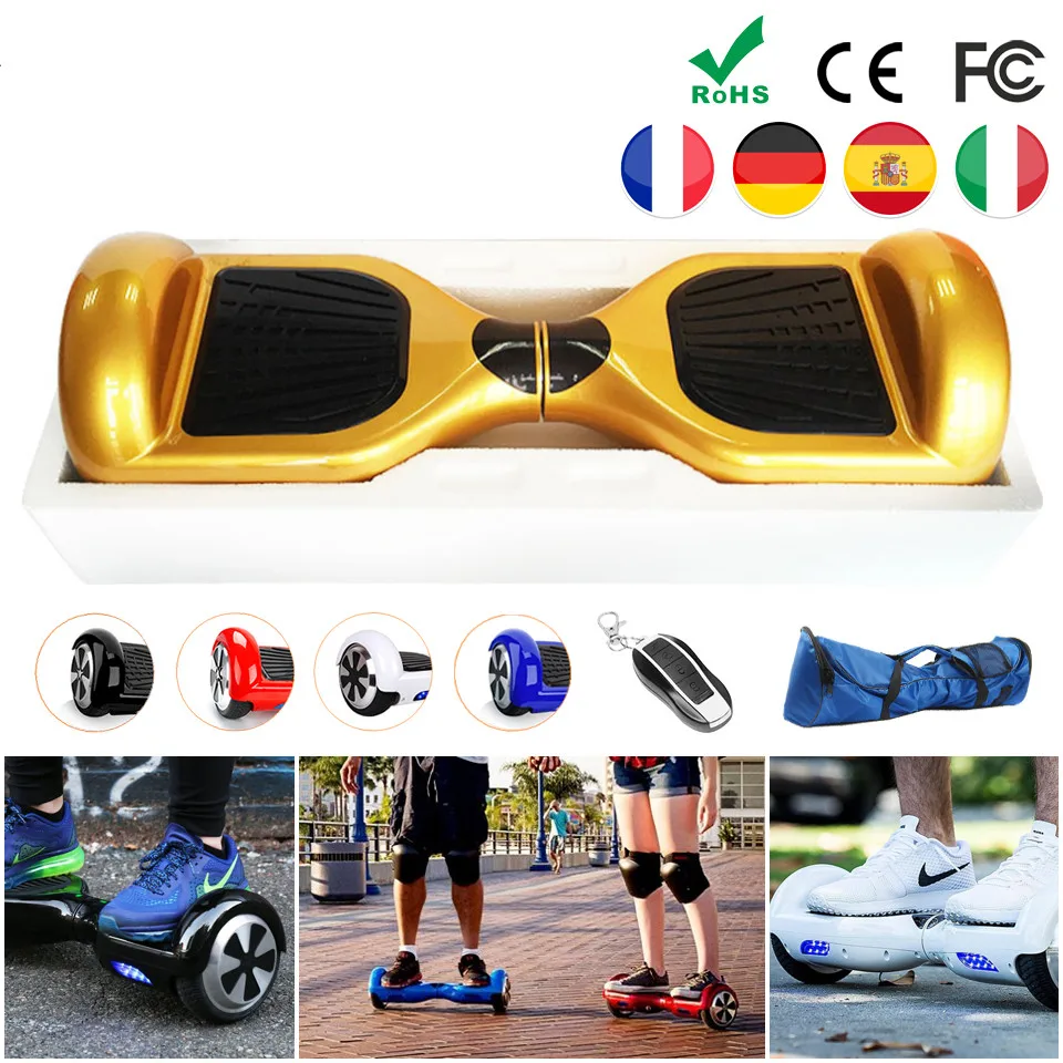 Gyropode ХОВЕРБОРДА Доски для балансирования 6 5 дюймов Hover доска Trottinette Electrique