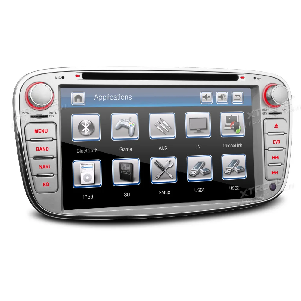 XTRONS 7 &quotHD радио 2 din стерео автомобильный DVD плеер GPS для Ford Kuga 2008 2009 2010 2011 2012/Galaxy II