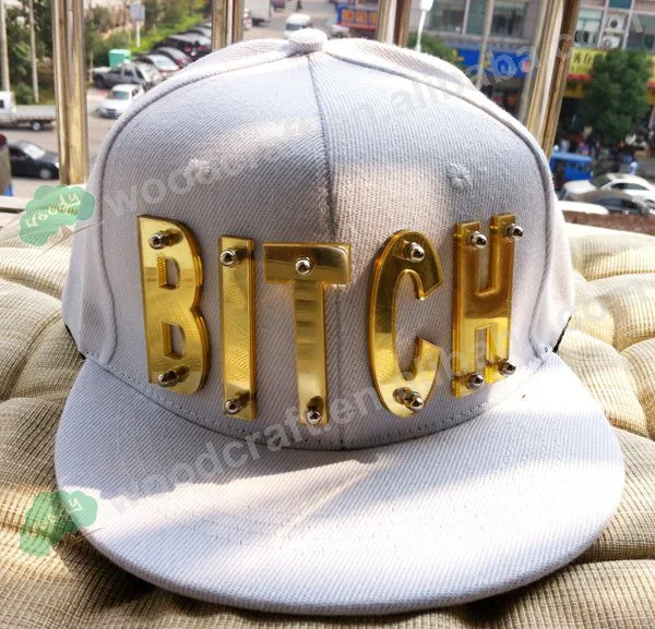 Хип хоп Хрустальная акриловая шляпа с буквами BITCH WATI B новая бейсболка хип