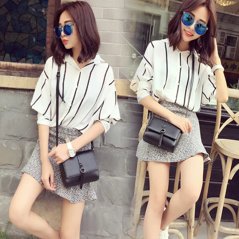 Простые женские маленькие кожаные сумки на плечо для девочек Ретро сумка через