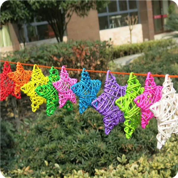 10 шт. Плетеный шарик из ротанга для украшения сада патио свадьбы дня рождения