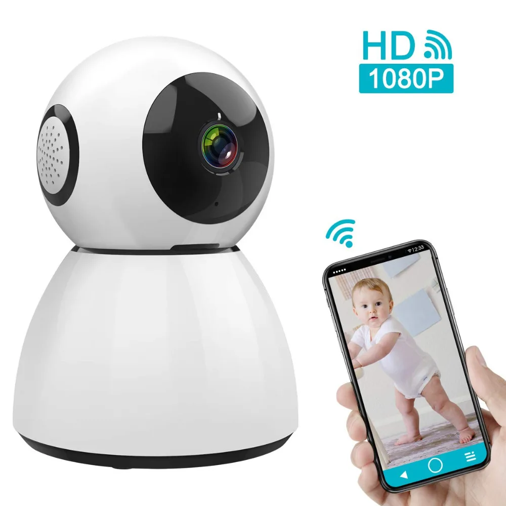 Беспроводная ip камера 1080P HD WiFi домашняя безопасности Детский монитор Поддержка