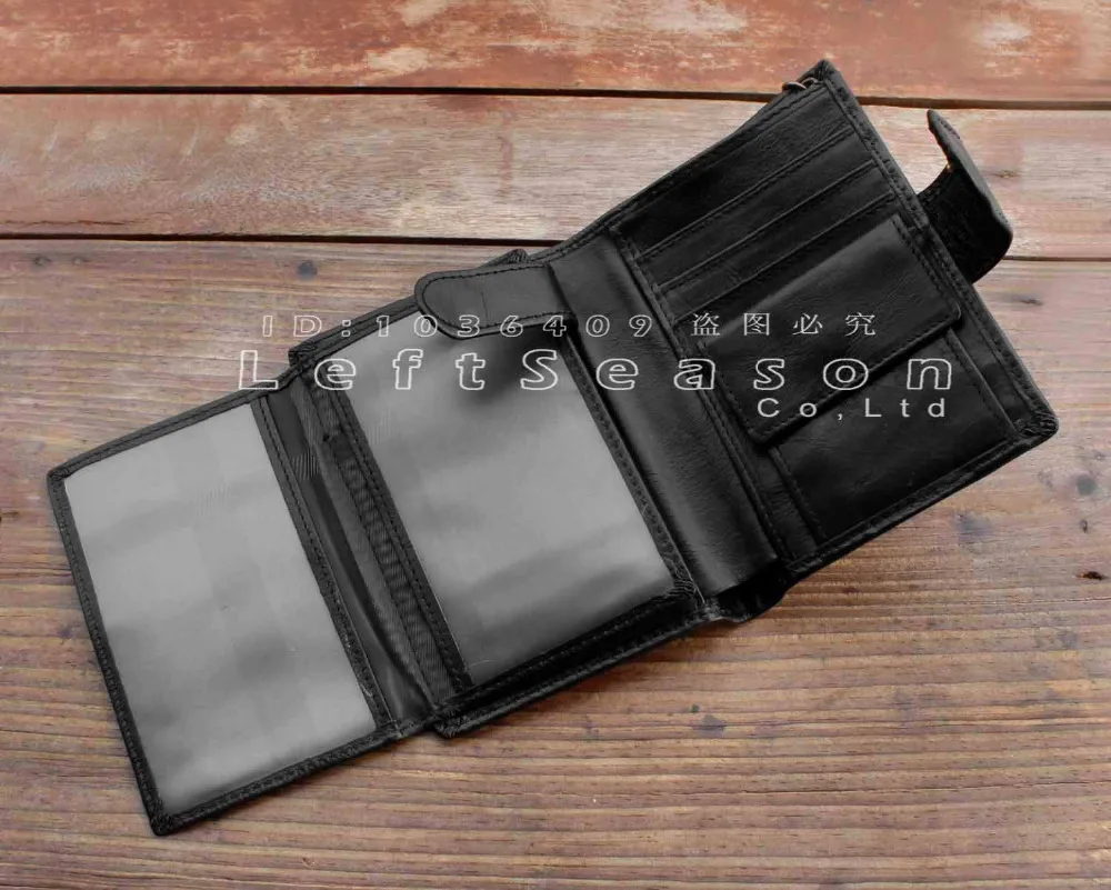 Латунь Железный крест Мужская винтажная натуральная кожа зажим для денег