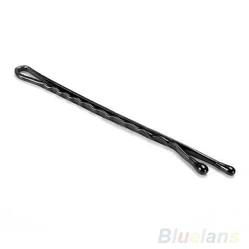 

50pcs Metal Waved Hair Clips Bobby Salon Pins Grips Hairpins Barrette Black Hair Clip Accessories Drop shipping
