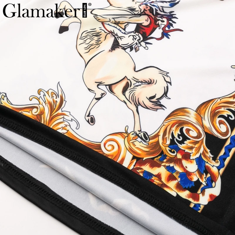 Женское платье рубашка с длинным рукавом и глубоким v образным вырезом Glamaker
