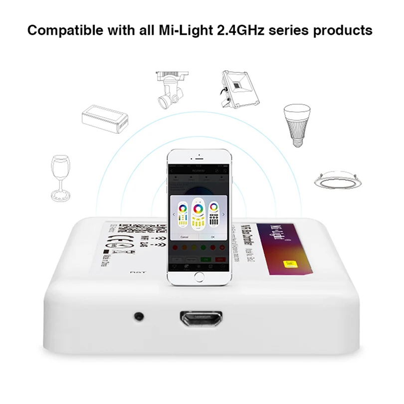 Ми свет Wi-Fi IBOX светодиодный контроллер смарт-ночник 2.4 г Беспроводной RGB для ми