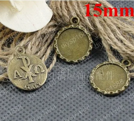 

Бусина из сплава под античную бронзу 18 мм, внутренний диаметр 15 мм, оправа цанг короны 100 шт. для винтажных подвесок и шармов JJA1537