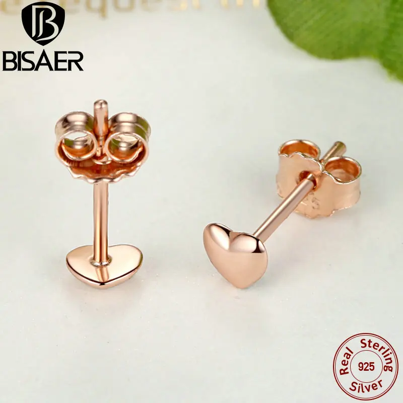 Женские серьги из серебра 925 пробы 2 цвета|heart stud earrings|brand earringsstud earrings |