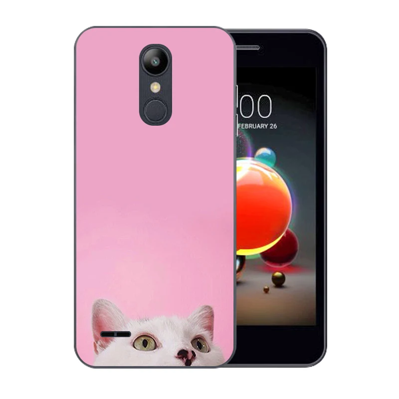 5 0-дюймовый чехол для телефона LG K9/K8 2018 Роскошный из ТПУ с рисунком кошки удачи K 9 8