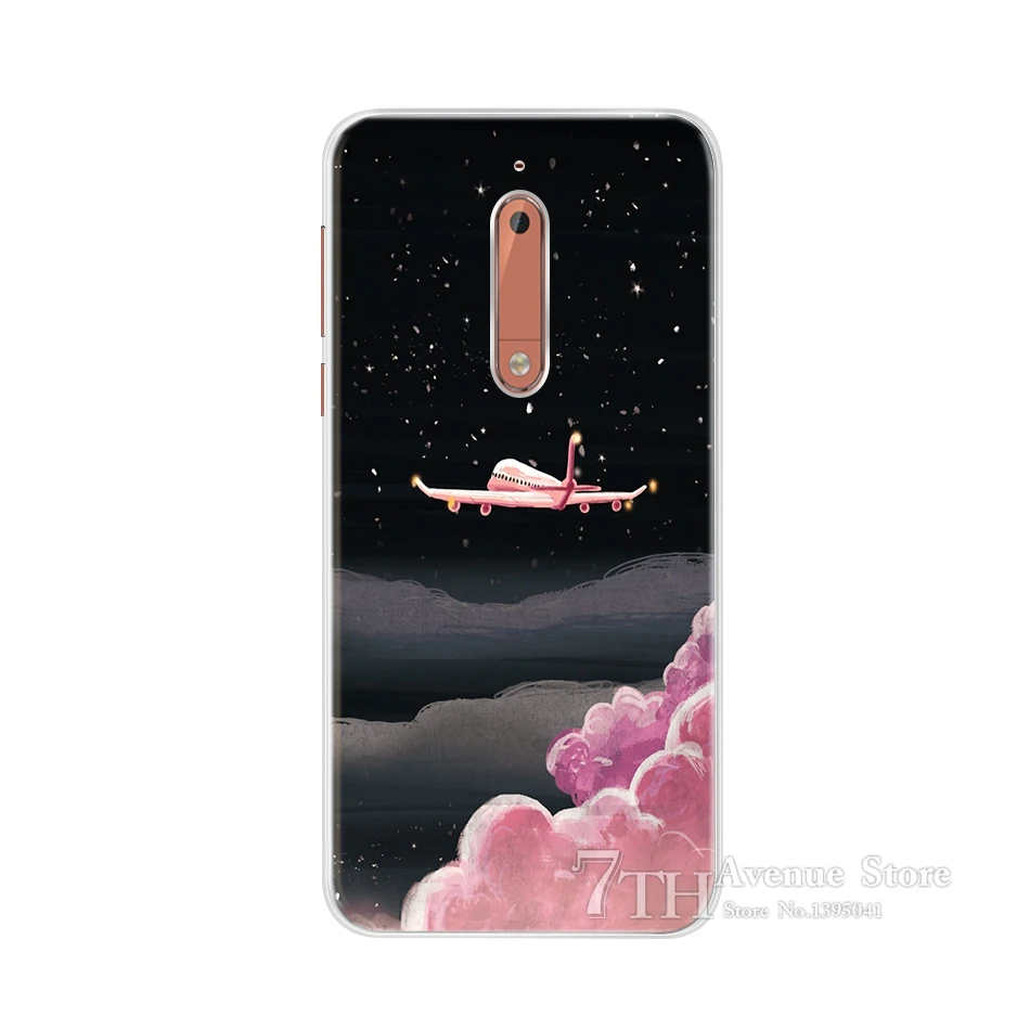 Чехол для Nokia 5 2 дюйма мультяшный Мягкий силиконовый чехол из ТПУ телефона Nokia5 Global