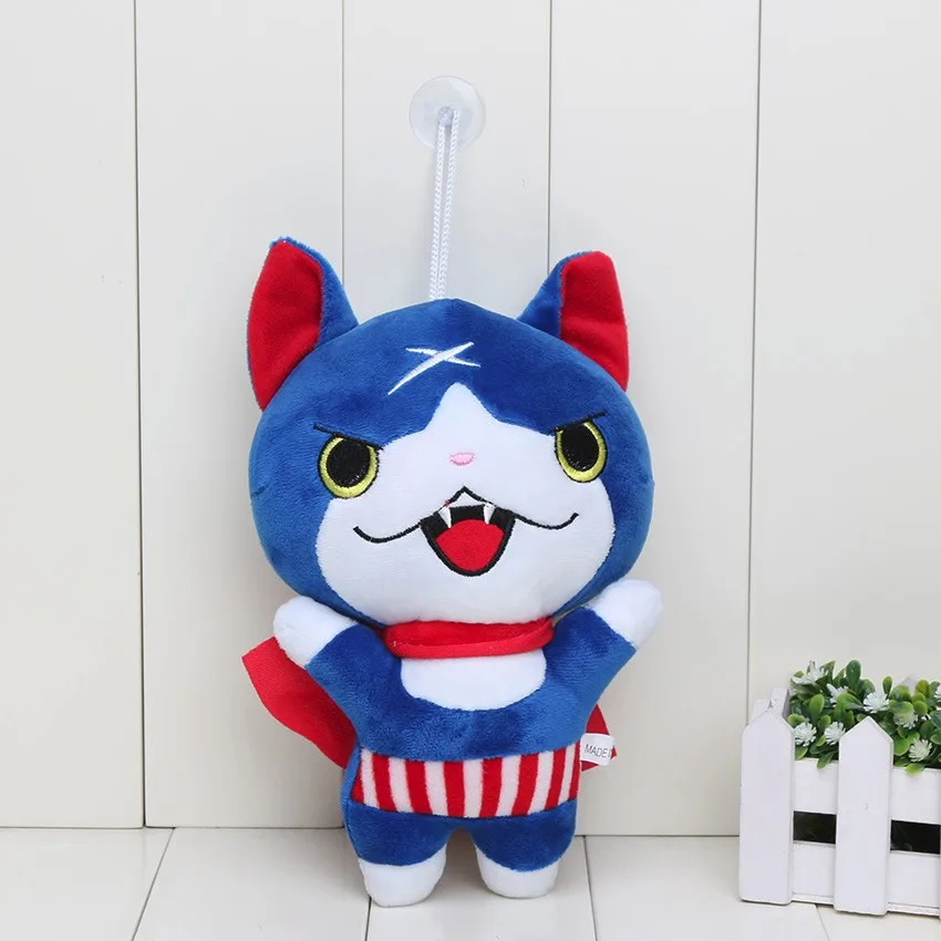 4 шт./компл. 20 см Йо-Кай Kawaii Yokai Watch кукла jibanyan Komasan и шепотом Екай плюшевые Игрушечные лошадки мягкие Куклы подарок на год