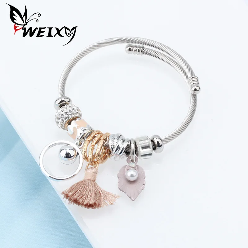 WEIXY Мода браслет ювелирные изделия женские темперамент многомерный элемент