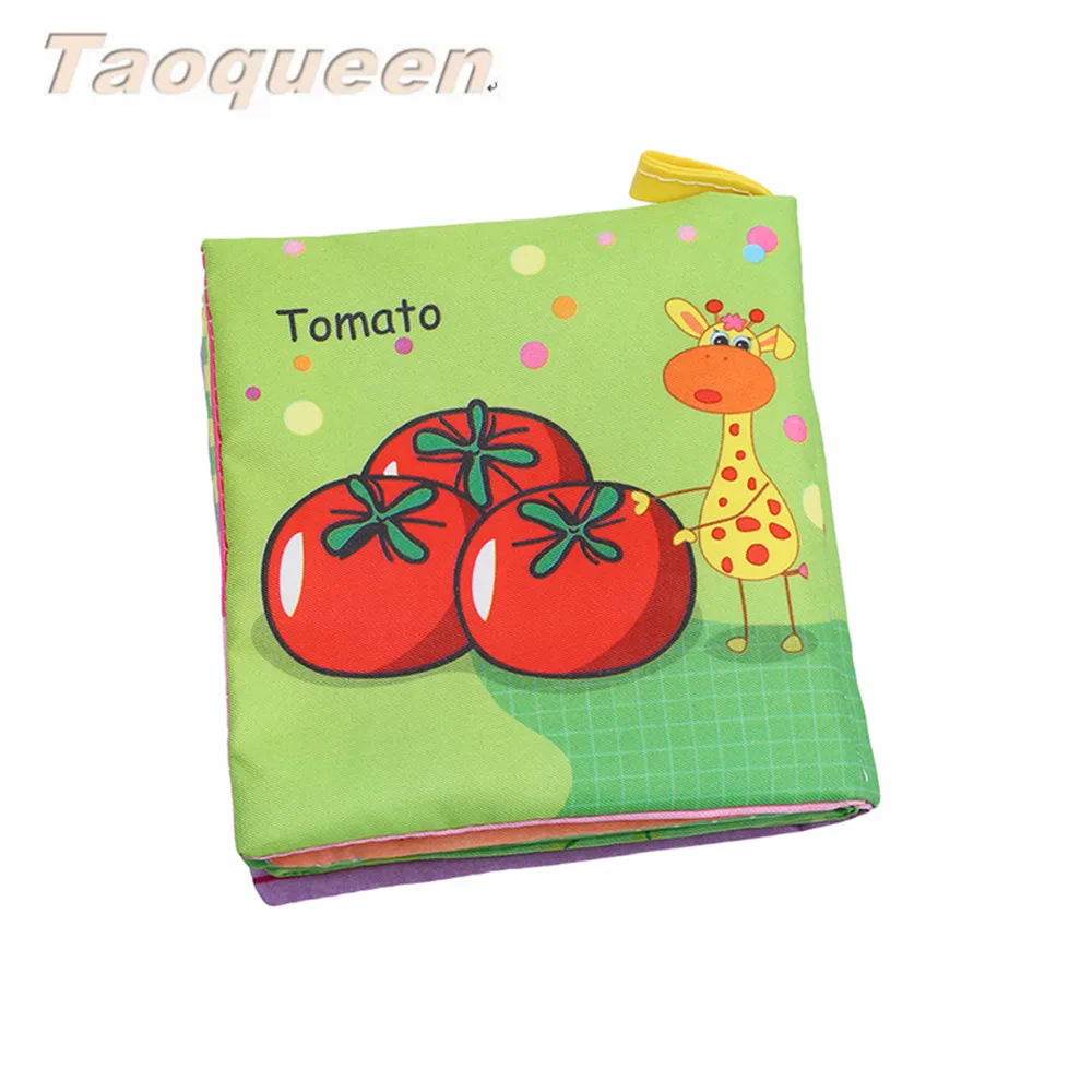 Taoqueen Vegetabl тканевая книга Bebe для раннего обучения Обучающие Детские игрушки