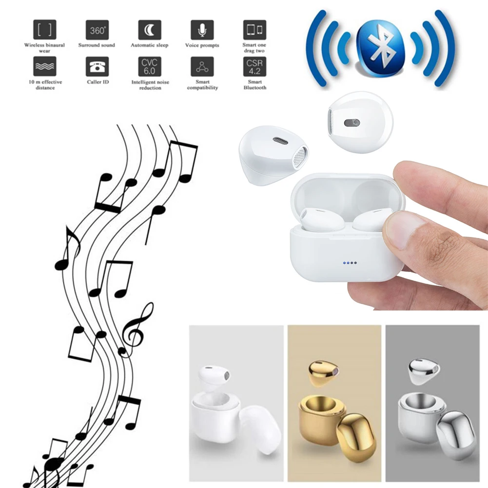Мини TWS Bluetooth наушники IP8X водонепроницаемые односторонние бинауральные беспроводные наушники CSR стерео гарнитура с зарядной базой Лидер продаж