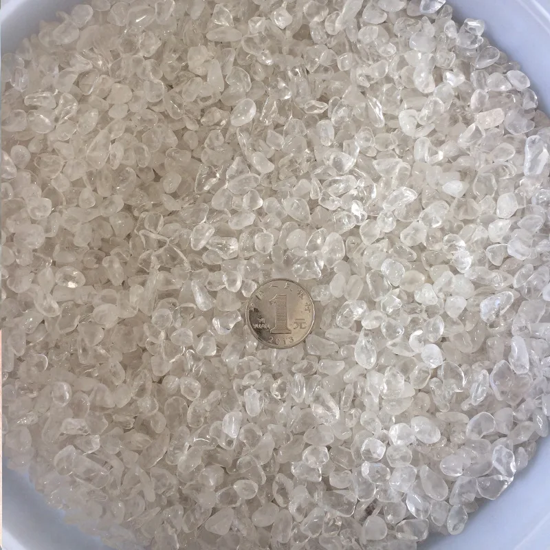 50g 100% Natural Quartz Clear White Rock Crystal Mineral Specimen Fish Tank Garden Flowerpot Decoration Degaussing Stones |