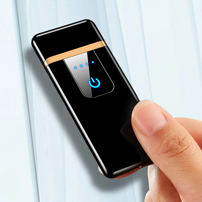 Сенсорная Индукционная Электронная зажигалка ультратонкая Encendedor Isqueiro USB