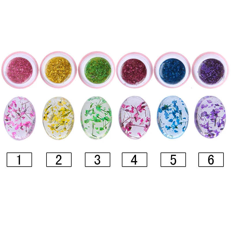 1 коробка BORN PRETTY Flower Феи Гель лак для ногтей 5 г цветочный замочить от маникюра