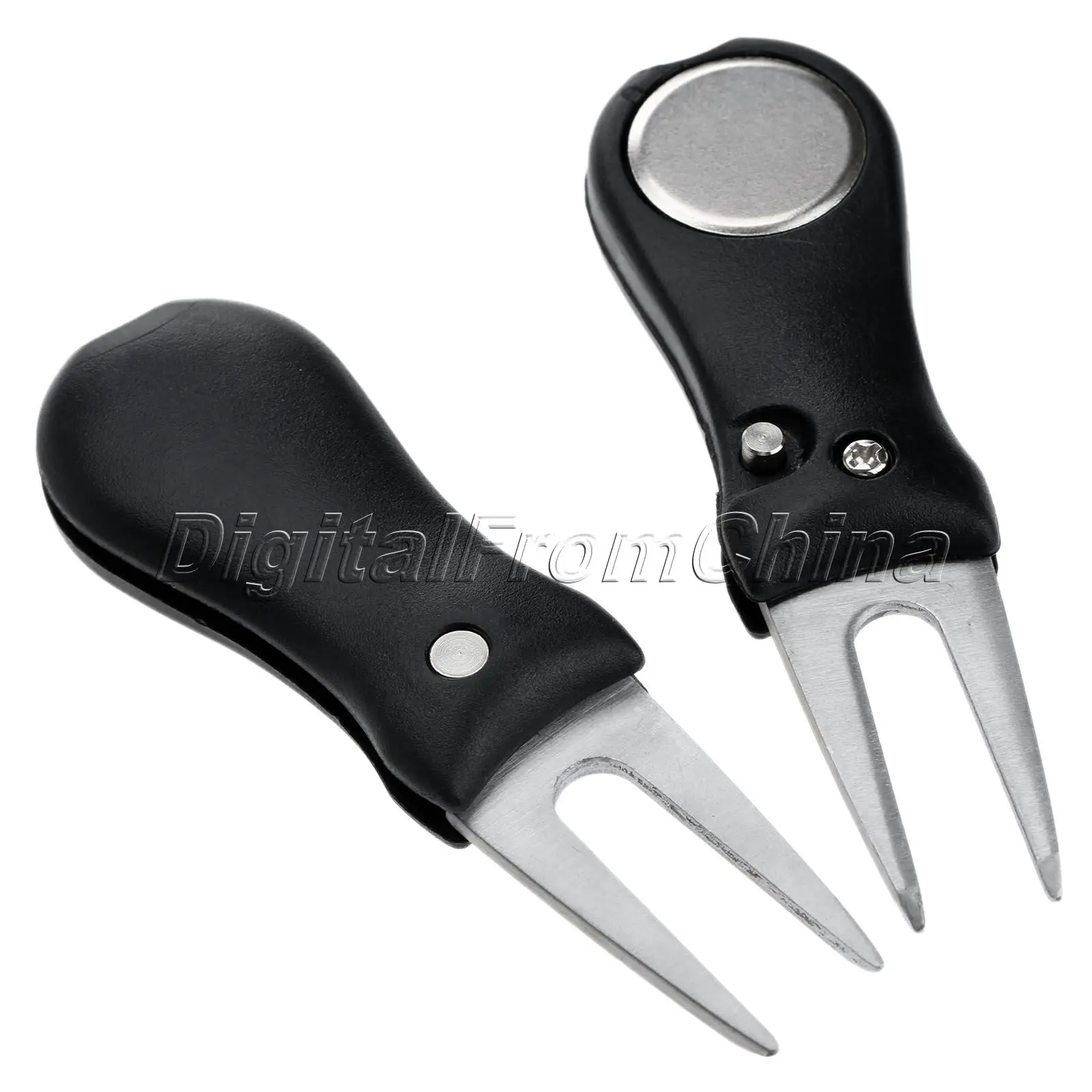 Комплект из 2 предметов черного цвета нержавеющей стали практичная Гольф клуб