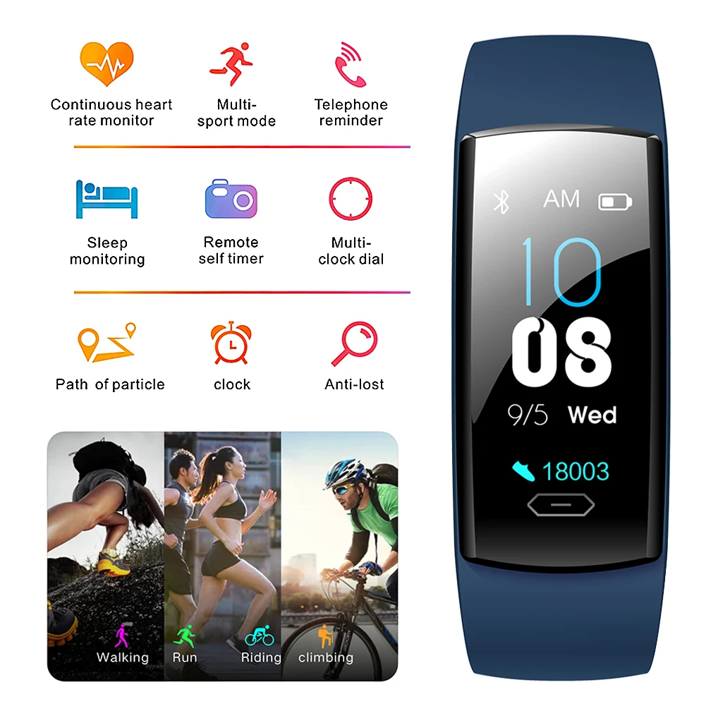 QS90 Plus Blood Pressure Smart Bracelet Heart Rate Monitor Blood Oxygen Monitor IP67 Fitness Tracker for Andriod IOS VS QS80