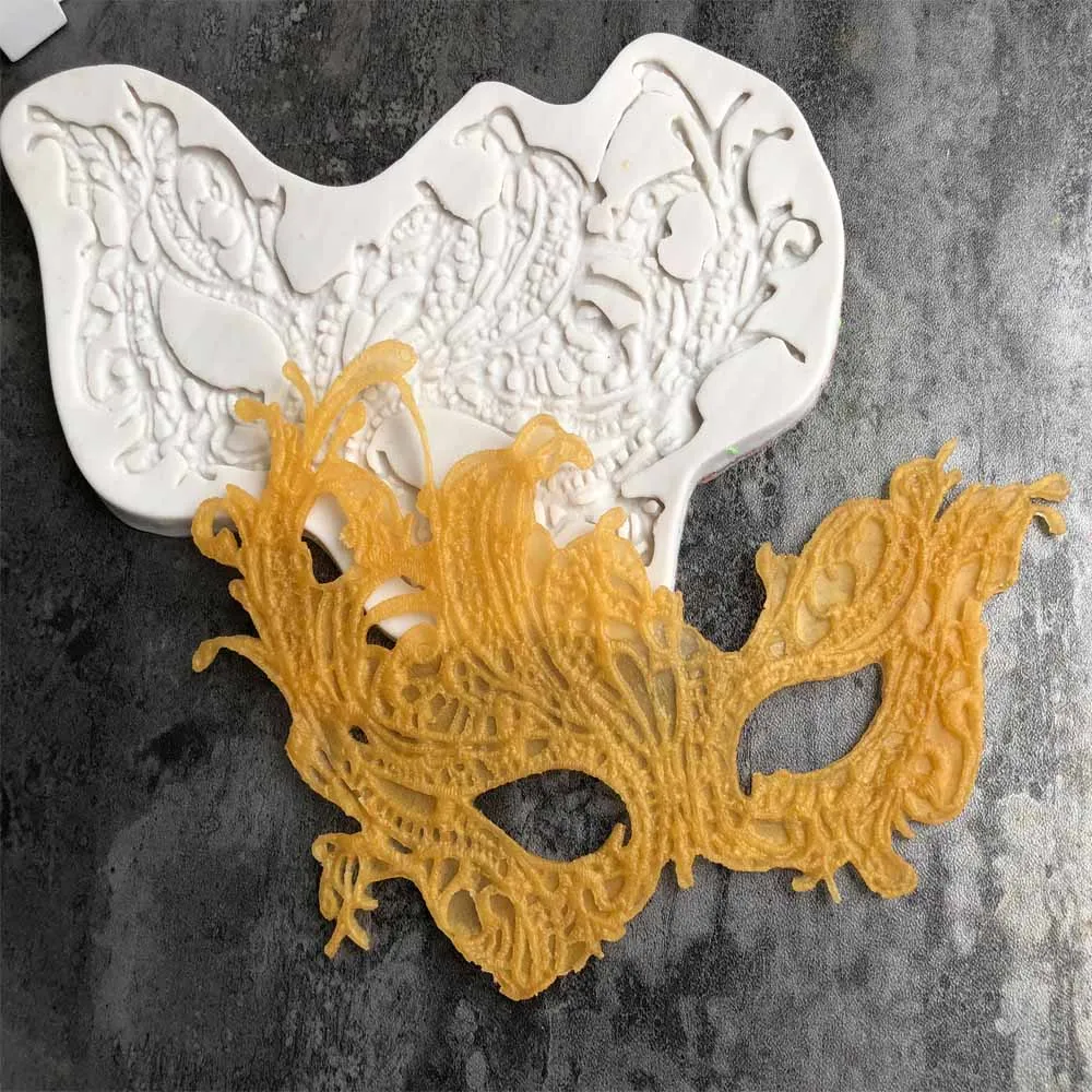 Aouke новая Карнавальная маска моделирование силиконовая форма DIY fondant(сахарная) глины пластиковое Моделирование инструмент K155