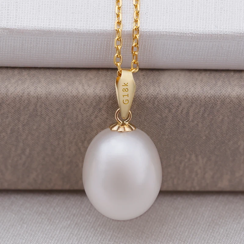 DAIMI ожерелье с подвеской из 18-каратного желтого золота и черного жемчуга