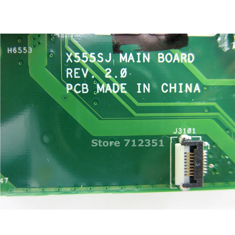 Материнская плата X555SJ MAIN_BD._ 0M /N3150/AS GT920M REV 2 0 для ASUS X555 X555S A555 A555S ноутбука 100%