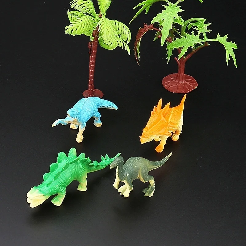 12Pcs Dinosaur solid Assorted Figures Park PVC Play Prehistoric Toy Set Kids Gift simulation wild animal toys | Игрушки и хобби