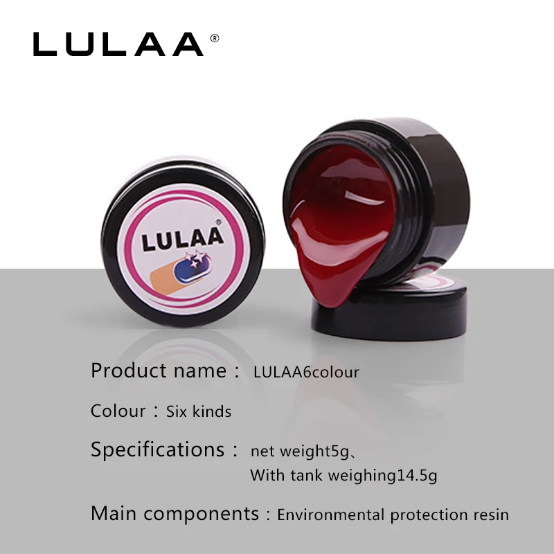 2020 Lulaa Новинка 6 цветов растягивающаяся краска для ногтей самодельная творческая